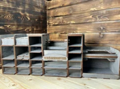 A shot where the organizer is used to store both large and small tools.