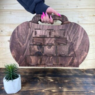 A close-up of the wood texture.