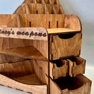 A close-up of the wood texture.