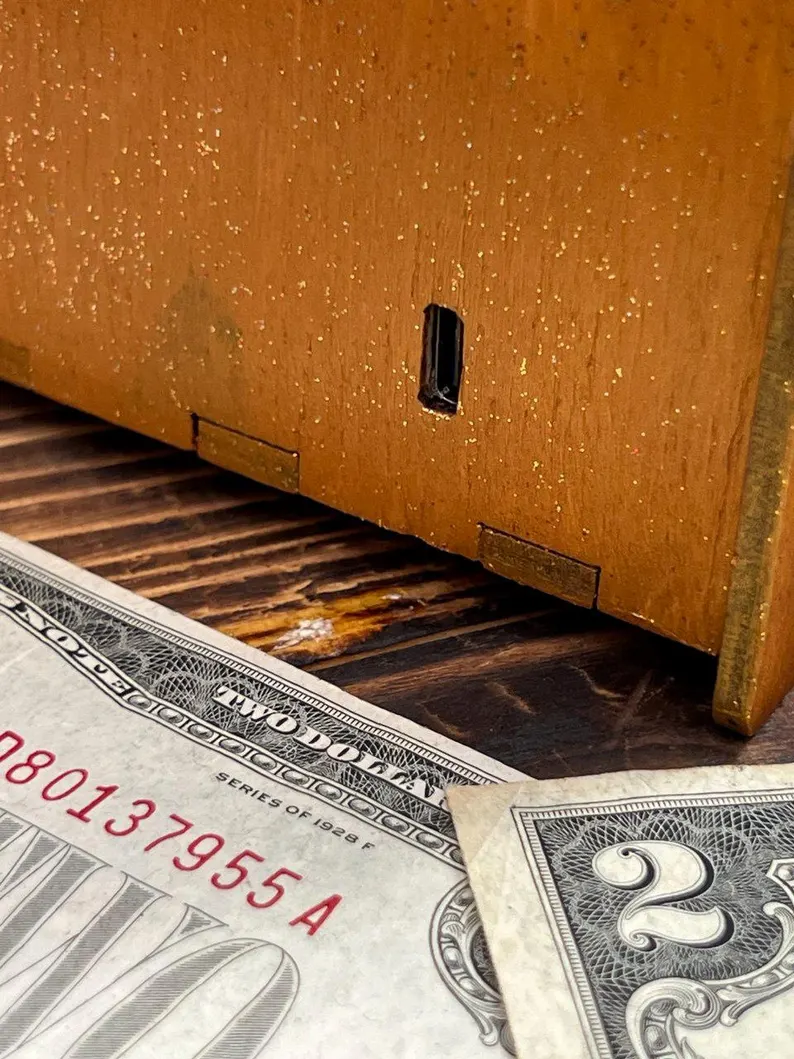 The organizer on a child's desk, surrounded by school supplies.