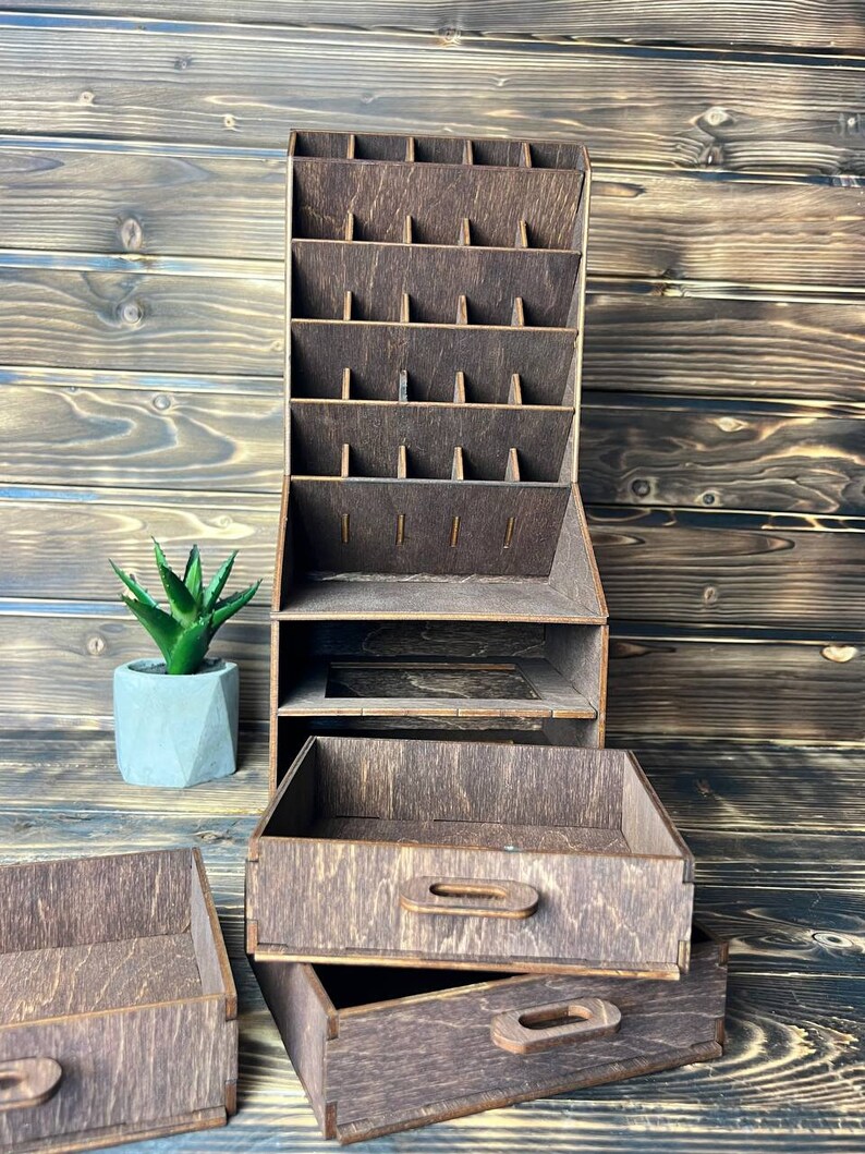 A close-up view of the "Washington" module, showing its storage holes.