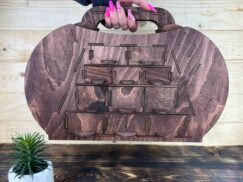 A close-up of the wood texture.